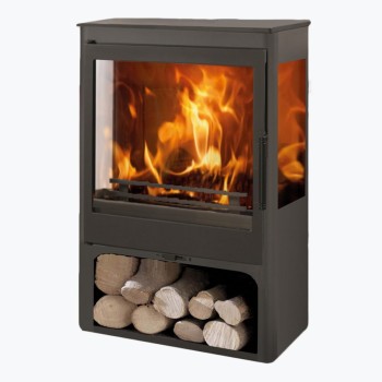 ESTUFA LEÑA CORAL 3V ECODESING PANADERO 5.5 KW RENDIM 78.5%