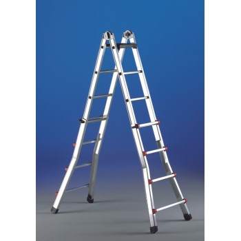 ESCALERA TELESCÓPICA MULTIUSOS DE ALUMINIO. PLEGADA 1,81 M. EXTENDIDA 6,35 M
