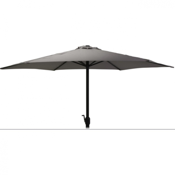 PARASOL ALUMINIO CON MANIVELA Ø3M GRIS OSCURO