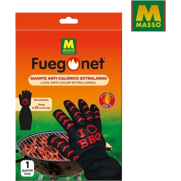 GUANTE ANTI-CALORICO EXTRALARGO FUEGO NET MASSO