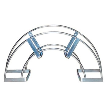 SOPORTE PARED PORTAMANGUERA PARED MAIOL ACERO EPOXI PLATA EPOXI PLATA