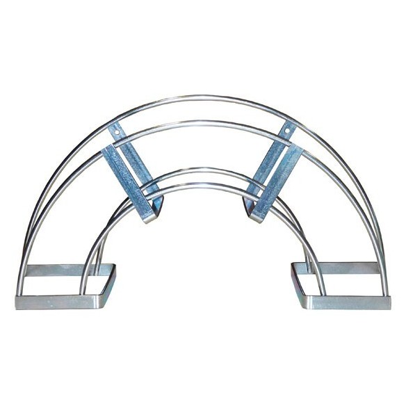 SOPORTE PARED PORTAMANGUERA PARED MAIOL ACERO EPOXI PLATA EPOXI PLATA