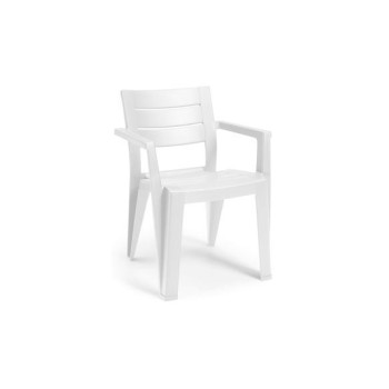 SILLA APILABLE JULIE RESINA BLANCA