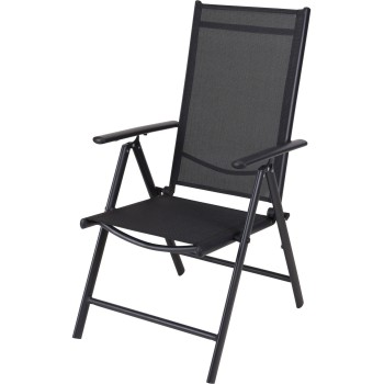 SILLON ALTO PLEGABLE 56x69x107 NEGRO