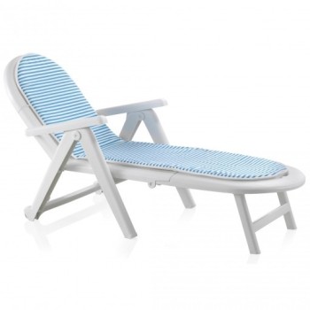 TUMBONA CAIMAN CON COJIN 195x72 BLANCA