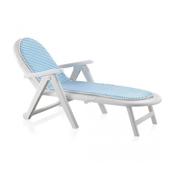 TUMBONA CAIMAN CON COJIN 195x72 BLANCA