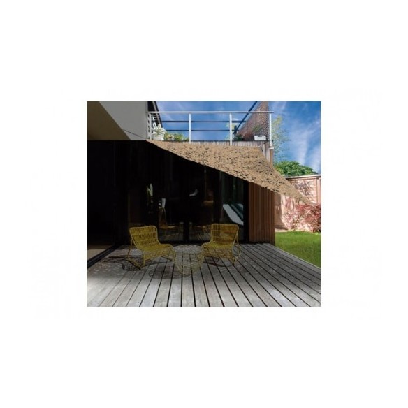 TOLDO CAMUFLAJE TRIANGULAR 3,6x3,6x3,6M, ARENA