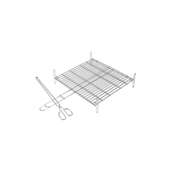 PARRILLA DOBLE INOX. 18/8 50X50