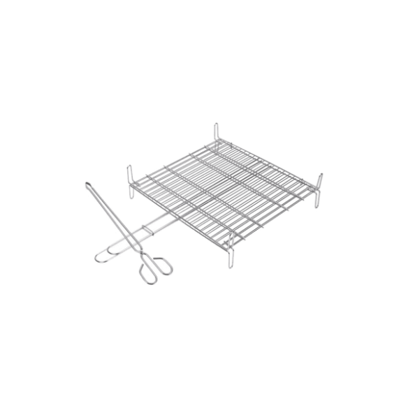 PARRILLA DOBLE INOX. 18/8 50X50