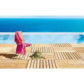 LOSETA NORTENE TANE MARRON CLARO MADERA PINO 100X100CM 2