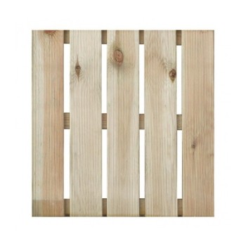 LOSETA NORTENE TANE MARRON CLARO MADERA PINO 100X100CM