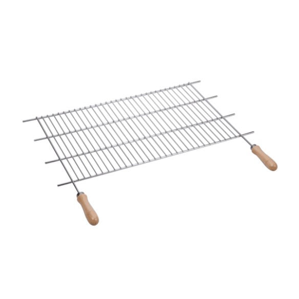 PARRILLA BARBACOA ZINC 60X40 C/M.MADERA 2465 SAUVIC