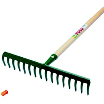 RASTRILLO ACERO BARNIZADO 14 DIENTES C/MANGO MAIOL