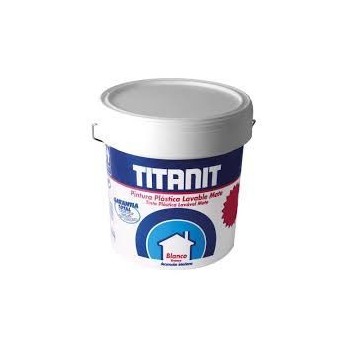 PINTURA PARA PAREDES TITANIT INTERIOR   BLANCO  MATE BOTE  4L