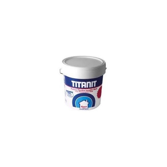PINTURA PARA PAREDES TITANIT INTERIOR   BLANCO  MATE BOTE  4L