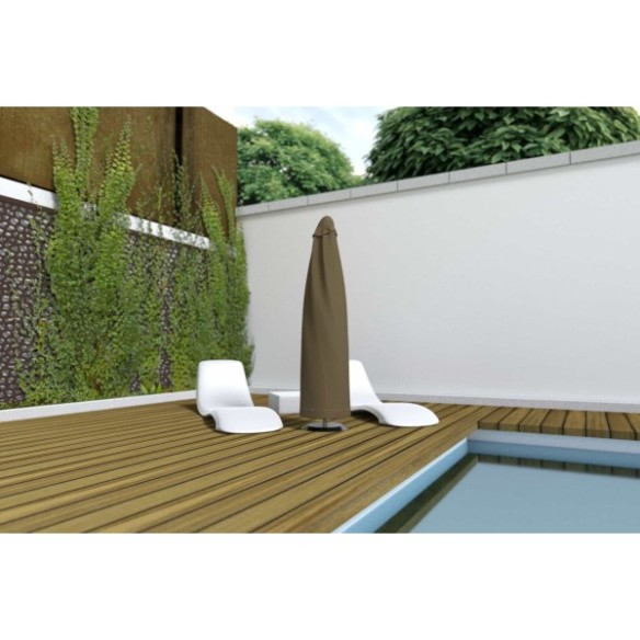 FUNDA COVERTOP PARASOL EXCENTRICO 60x200CM VISON