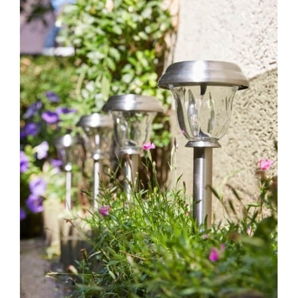 LUMINARIA SOLAR PULZAR LUZ CALIDA 10LM