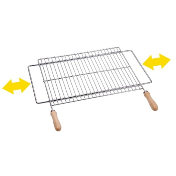PARRILLA BARBACOA EXTENSIBLE 50X40 ZINC 2722 SAUVIC