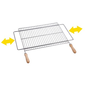 PARRILLA BARBACOA EXTENSIBLE 70X40 ZINC 2726 SAUVIC