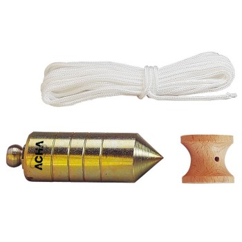 PLOMADA NUEZ MADERA ACHA 55044D 5 M CUERDA 500G