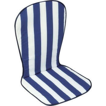 COJIN ALCO SILLA ACRILICO RESPALDO ALTO BLANCO/AZUL