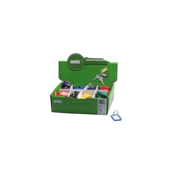 LLAVERO AMIG PORTAETIQUETA NEGRO 50 UNID