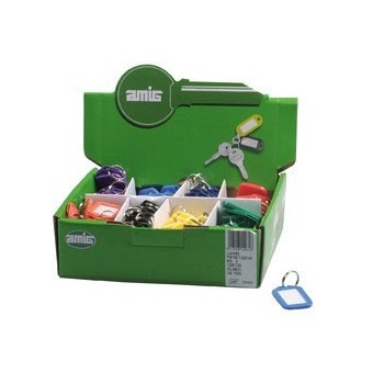 LLAVERO AMIG PORTAETIQUETA VERDE 50 UNID