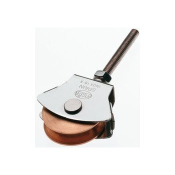 POLEA AMIG MOD.23 ACERO INOX 18/8 CON ROLDANA DE LATON INCLUYE TORNILLO M6 Ø 39