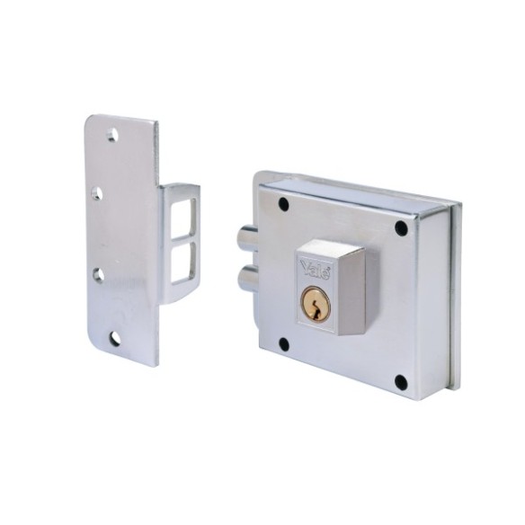 CERRADURA YALE 6 DE 12 IZQUIERDA HIERRO LATONADO