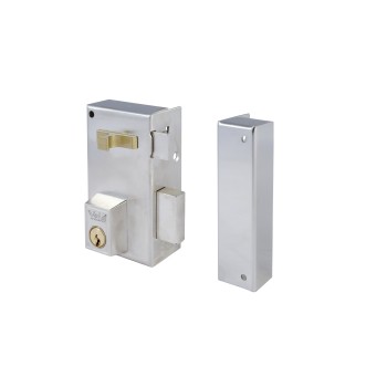 CERRADURA YALE 56-A DE 70 DERECHA HIERRO LATONADO