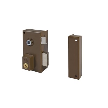 CERRADURA YALE 56-BP DE 70 DERECHA HIERRO LATONADO