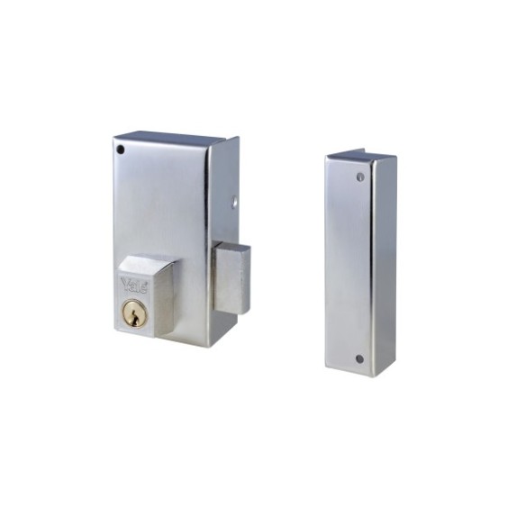 CERRADURA YALE 56-C DE 70 DERECHA HIERRO LATONADO