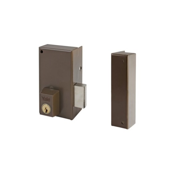 CERRADURA YALE 56-CP DE 70 DERECHA HIERRO LATONADO