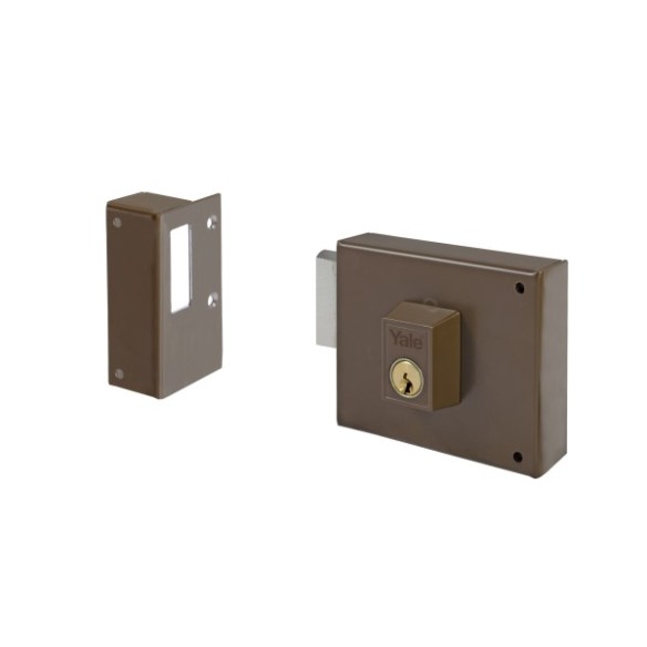 CERRADURA SOBREPONER YALE 124-P DE 8 IZQUIERDA