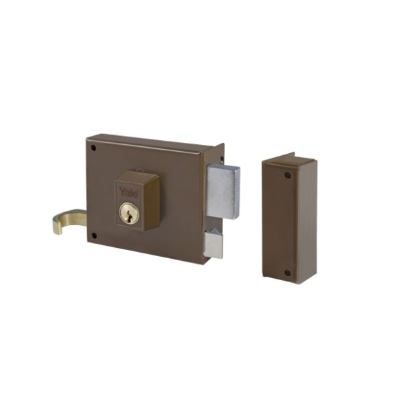 CERRADURA SOBREPONER YALE 125-P DE 14 DERECHA