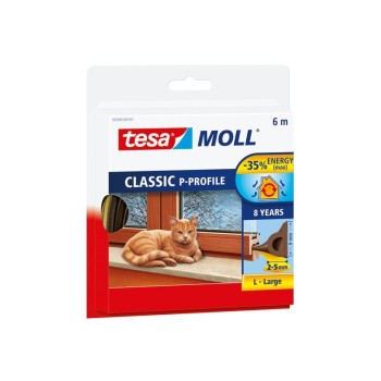 BURLETE CAUCHO TUBULAR PERFIL P 6X9 MARRON