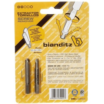 JUEGO EXTRACTOR TORNILLOS BIANDITZ 2UDS