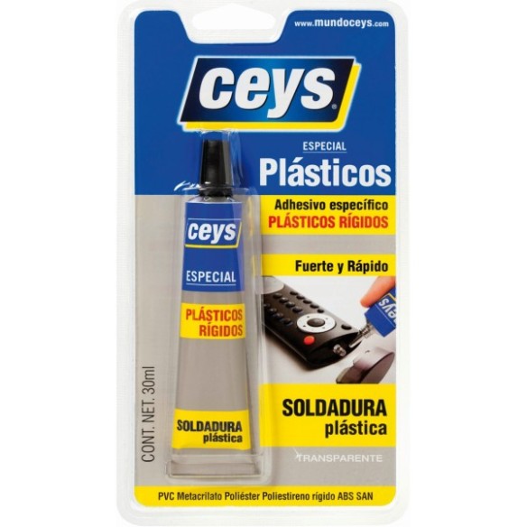 ADHESIVO ESPECIAL PLASTICOS RIGIDOS 30ML CEYS