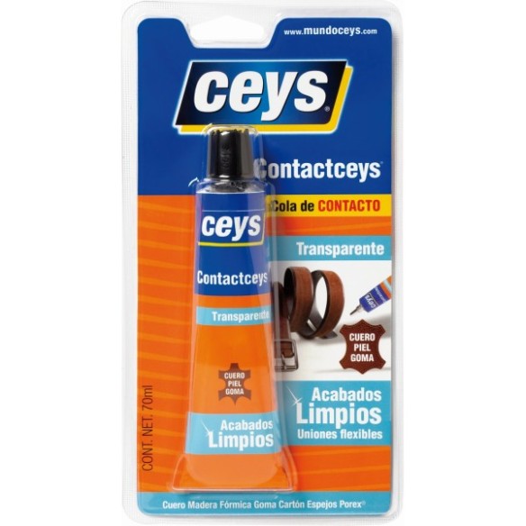 COLA DE CONTACTO CONTACTCEYS TRANSPARENTE 70ML CEYS