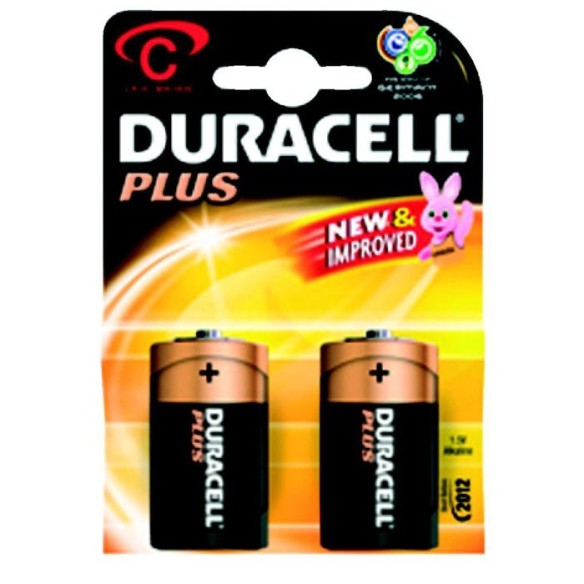 PILA ALCALINA PLUS POWER LR14 (C) 2U DURACELL