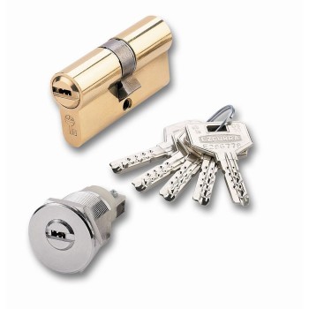 CILINDRO SEGURIDAD EZCURRA DS 10 30/30 MM ACERO CROMADO