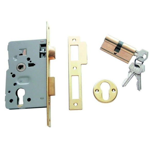 CERRADURA TESA 2010-P-50RHN HIERRO NIQUELADO