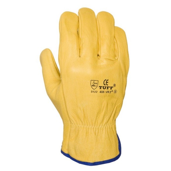 GUANTE PIEL FLOR VACUNO AMARILLO 406-VR2ª T-10 JUBA