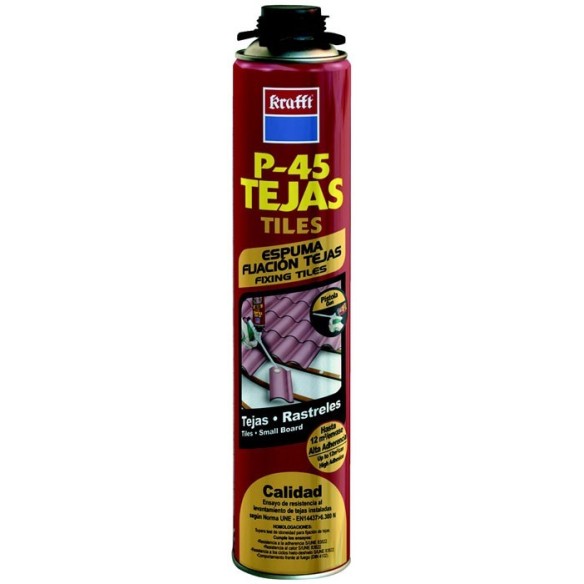 ESPUMA PU FIJACION TEJAS PISTOLA 750ML KRAFFT
