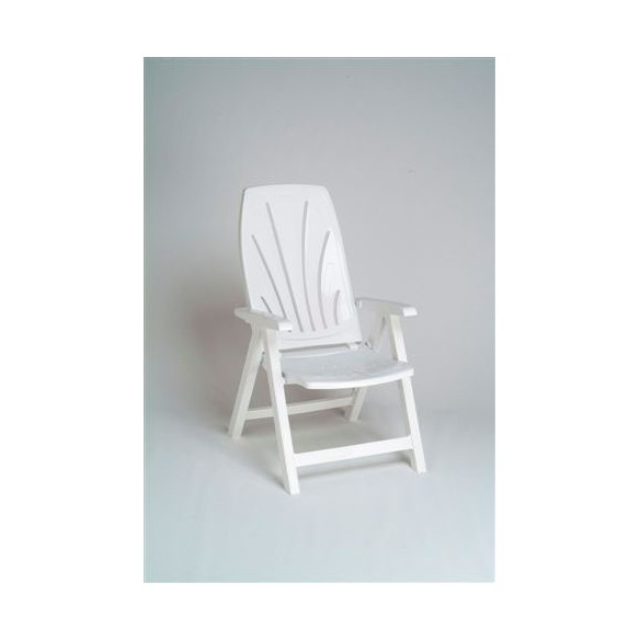 SILLON PLASMIR 8092 RESINA INYECTADA MULTIPOSICIONES 130 CM BLANCO