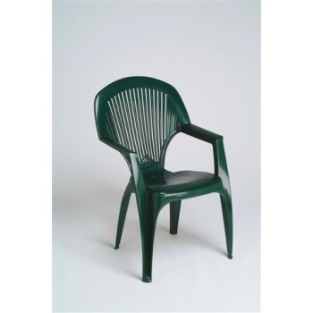 SILLON PLASMIR JARDIN 8301V RESINA INYECTADA RESPALDO ALTO VERDE