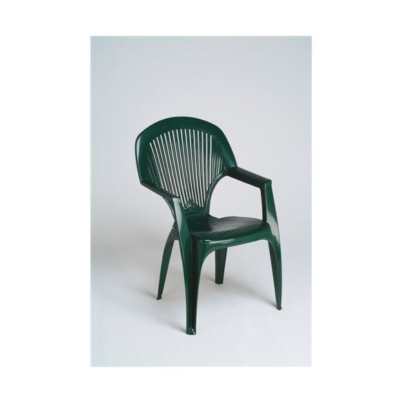 SILLON PLASMIR JARDIN 8301V RESINA INYECTADA RESPALDO ALTO VERDE