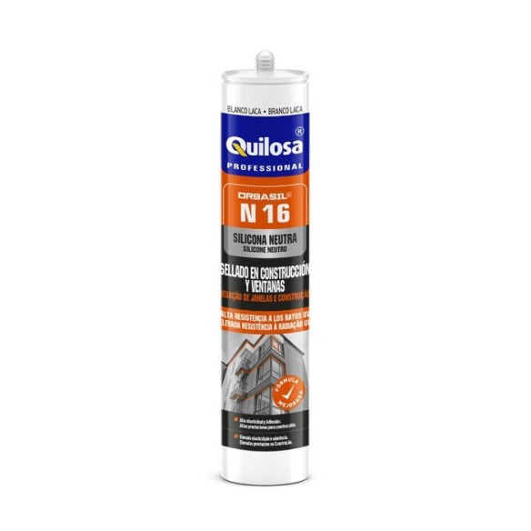 SILICONA ORBASIL N-16 CONSTRUCCION Y VENTANAS 300 ML BLANCA