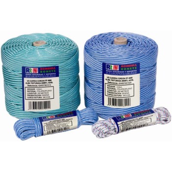 CORDON PP MADEJA POLIPROPILENO CON ALMA Ø 4 MM BLANCO 200M