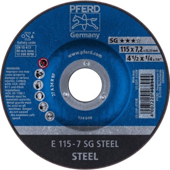 DISCO DESBASTE PFERD E A24RSG METAL 178X7 MM